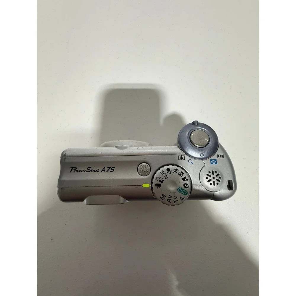 Canon PowerShot A75 Silver 3.2MP Digital Camera 3x Optical Zoom PC1202 TESTED